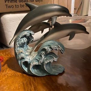 Dolphin statue